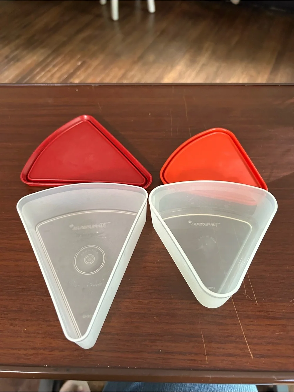 Tupperware pair triangular